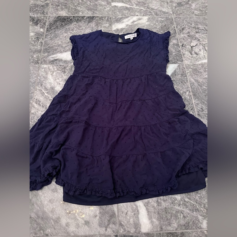 Emory Park - Tiered Navy Dress